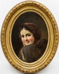 Голова девушки (копия с картины Рачкова Н.Е.)