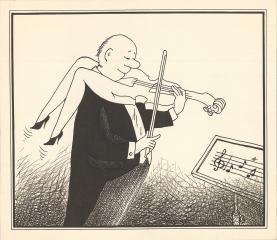 Карикатура "Музыкант"