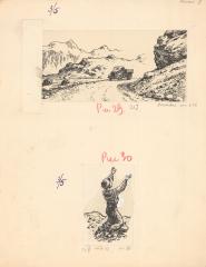 Две иллюстрации к книге Вахтанга Степановича Ананяна (1905-1980) "Пленники Барсова ущелья"