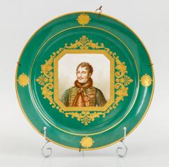 Тарелка с портретом графа де Лассаля