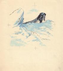 Иллюстрация к книге С. Маршака "Ледяной остров"