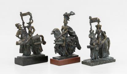 3 скульптуры из серии "Рыцари"