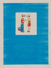 Мальчик с девочкой. Иллюстрация к книге В. Жака «Разные разности»