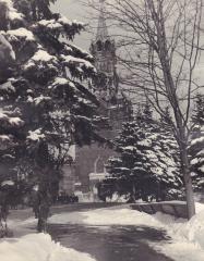 Фотография “Вид на Спасскую башню зимой”