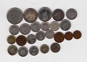 Подборка монет Швейцария 24 шт.