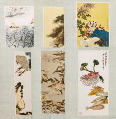 Папка с воспроизведениями акварелей разных китайских художников.