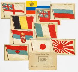 Сет из 10 открыток и 1 конверта: Флаги.