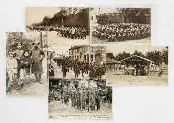 Сет из шести открыток с Русским экспедиционным корпусом.