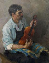 Портрет мужчины со скрипкой