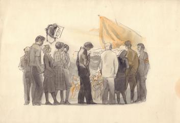Иллюстрация к книге Л. Кассиля "Великое противостояние"