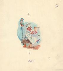Иллюстрация к стихотворению В. Инбер «О мальчике с веснушками».