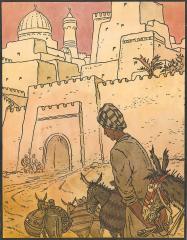Возвращение в город. Иллюстрация к сказке "Али-Баба и сорок разбойников"