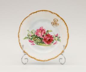 Десертная тарелка садовая роза