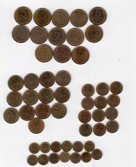 Подборка монет 1,2,3 и 5 копеек обр. 1961 г. 51 шт.