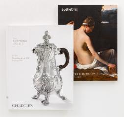 Два каталога аукционных домов Christe's и Sotheby's