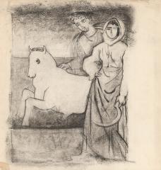 Рисунок "Мужчина, женщина и бык"