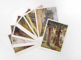 Сет из 30 открыток с репродукциями картин Шишкина