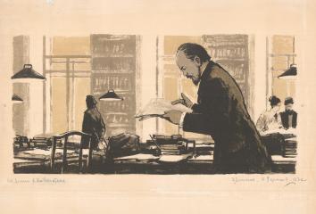 В.И. Ленин в библиотеке