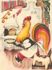 Иллюстрация "Петух-повар"