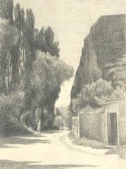 Два рисунка "Бахчисарай" и "Старые ворота"