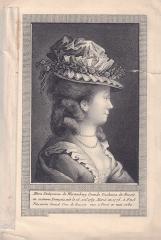 С гравированного портрета 1782 г. "Великая княгиня Мария Федоровна"