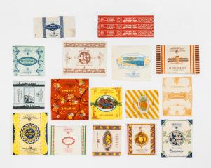18 образцов дизайна этикеток для конфетных коробок, мармелада и оберток конфет