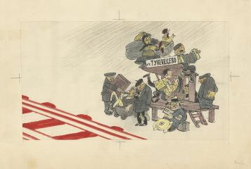 Карикатура «Санация Тунеядцево»