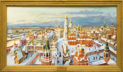 Вид на центр Красной площади середины 17 века
