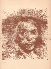 Автолитография с рисунка Рембрандта
