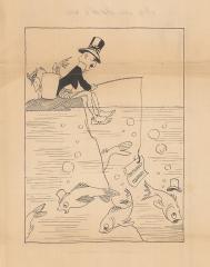 Карикатура "Лов в нейтральных водах"