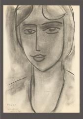 Репродукция с рисунка Анри Матисса 1952 года "Paula"