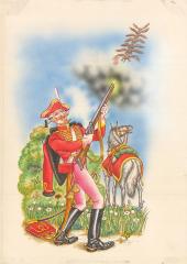 Иллюстрация к сказке "Приключения барона Мюнхгаузена"