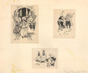 Три иллюстрации к книге Караславова Г. "Орлиный камень"