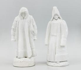 Скульптура «Самоед» и скульптура «Якутка» из серии «Народности России»