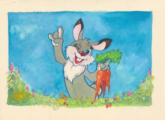 Счастливый заяц. Иллюстрация к сказке "За щелчок"