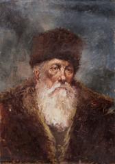 Портрет пожилого мужчины в шапке