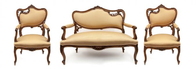 Два кресла и диван в стиле "3-е рококо"