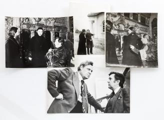 Сет из четырех фотографий с художником И.C. Глазуновым.