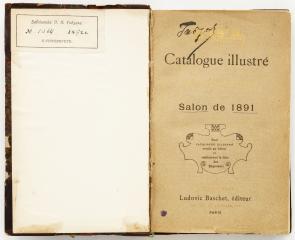 Catalogue illustre de peinture et sculpture/ Salon de 1891. Из библиотеки искусствоведа П.П. Гнедича, с автографом.