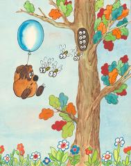 Винни Пух и пчелы. Иллюстрация к книге Милна А. "Винни Пух и все, все, все"
