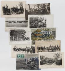 Сет из десяти открыток с визитом Николая II во Францию, с визитом президента Франции Любэ в Россию и с празднованием Франко-русского союза.