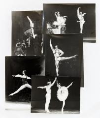 Сет из 9 фотографий со сценами из балетов Кировского театра.