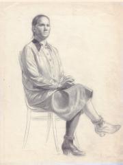 Портрет сидящей женщины