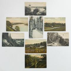 Сет из 8 открыток с видами вокруг Саввино-Сторожевского монастыря под Звенигородом.