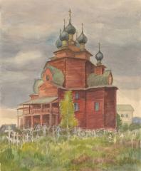 Церковь в селе Николо-Березовец в Костромской области
