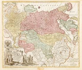 Карта Великой Российской империи [Spatiosissimum IMPERIUM RUSSIAE MAGMAE juxta recentissimas Observationes Mappa Geographica].