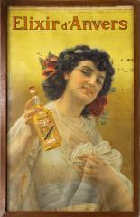 Рекламный плакат напитка "Elixir d'Anvers"