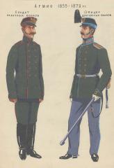 Эскиз костюмов армии 1855-1879 годов к кинофильму