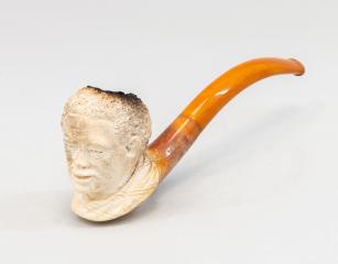 Трубка курительная в виде головы мавра, в оригинальном футляре