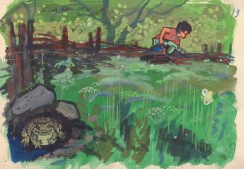 Иллюстрация "Около пруда"